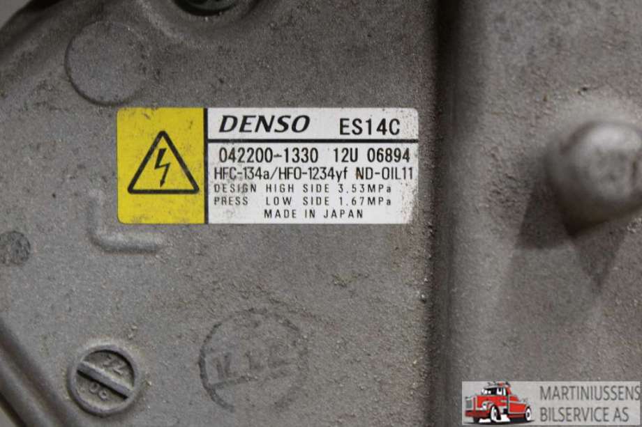 Aircondition kompressor til Toyota Auris 2015-2019 (Type II, Fase 2)  (TOYOTA||042200-1330)