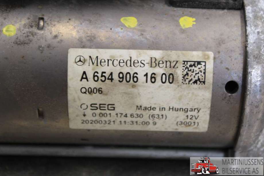 Starter diesel til Mercedes GLE 2019-->> (W167) (W167) (MERCEDES||A 654 906 16 00)