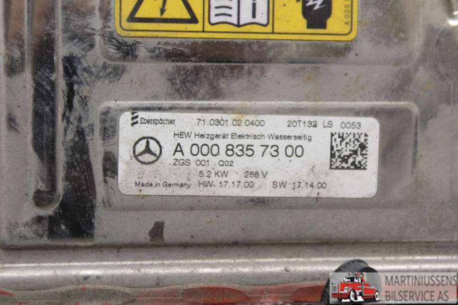 Varmeapparat register til Mercedes GLE 2019-->> (W167) (W167) (MERCEDES||A 000 835 73 00)