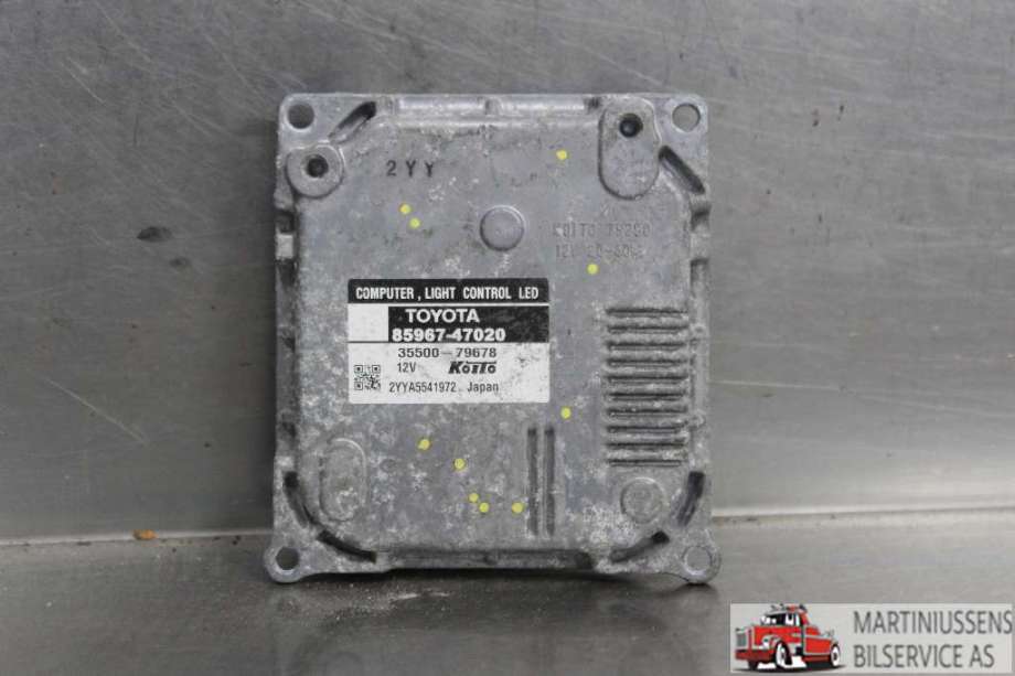 Styreenhet xenon/ballast til Toyota Prius +7, 2012-2020 (Type III) (stasjonsvogn) (stasjonsvogn) (TOYOTA|)