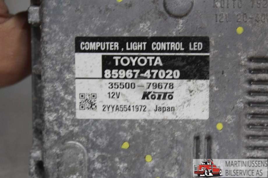 Styreenhet xenon/ballast til Toyota Prius +7 2012-2020 (Type III) (stasjonsvogn) (stasjonsvogn) (TOYOTA||85967-47020)
