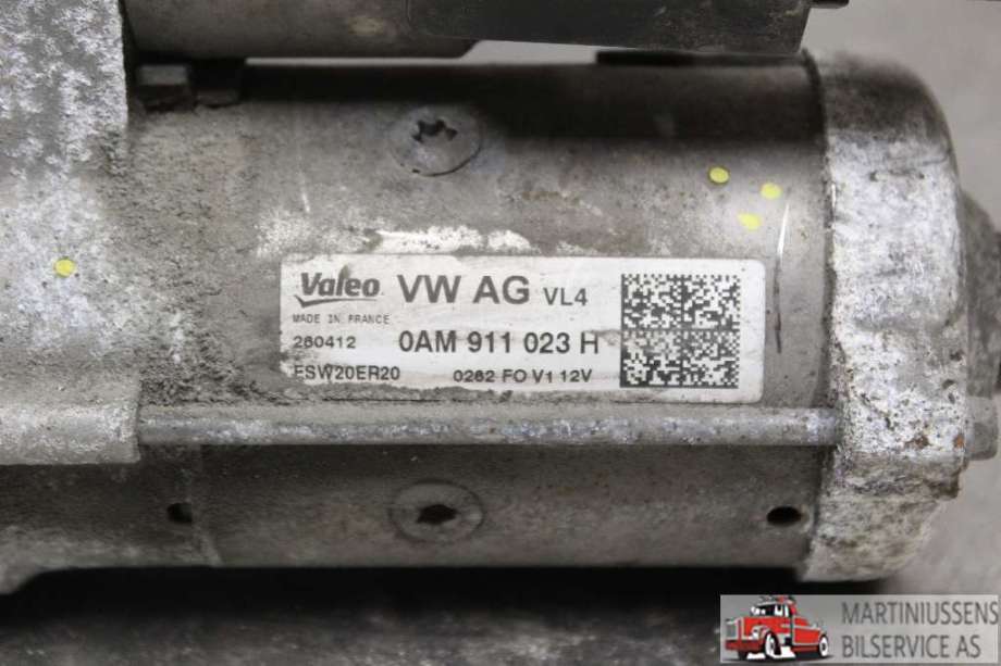 Starter diesel til Audi A3 2009-2012 (Type II, Fase 2)  (AUDI||0AM 911 023 H)
