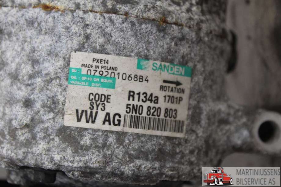 Aircondition kompressor til VW Passat 2005-2010 (B6) (B6) (VOLKSWAGEN||5N0 820 803)