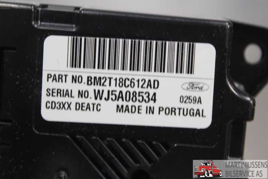 Varmeapparat betjening til Ford S-Max 2010-2015 (Type I, Fase 2)  (FORD|)