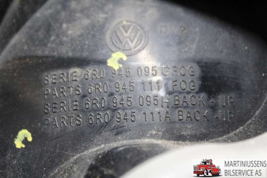 Baklykt venstre til VW Polo 2009-2014 (Type V, Fase 1)  (VOLKSWAGEN||6R0 945 095 G)