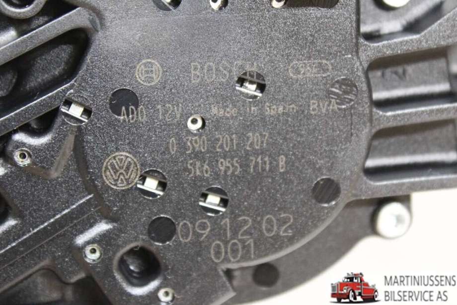Viskermotor bakrute til VW Polo 2009-2014 (Type V, Fase 1)  (VOLKSWAGEN||5K6 955 711 B)