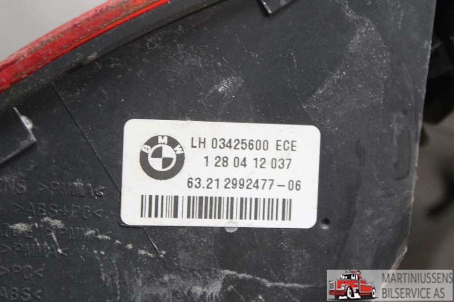 Baklykt venstre til BMW X1 2009-2015 (E84) (E84) (BMW||LH 03425600 ECE)