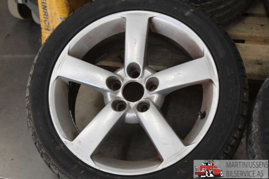 Felgsett aluminium til Saab 9-3 2003-2007 (Type II, Fase 1)  (SAAB|5X110|7X17 ET 41|12785711)