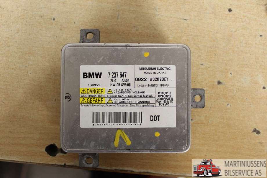 Styreenhet xenon/ballast til BMW 5-Serie 2010-2017 (F10/F11) (F10/F11) (BMW||0 281 016 938)
