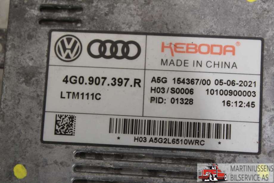 Styreenhet xenon/ballast til Audi A3 2016-2020 (Type III, Fase 2)  (AUDI||4G0.907.397.R)