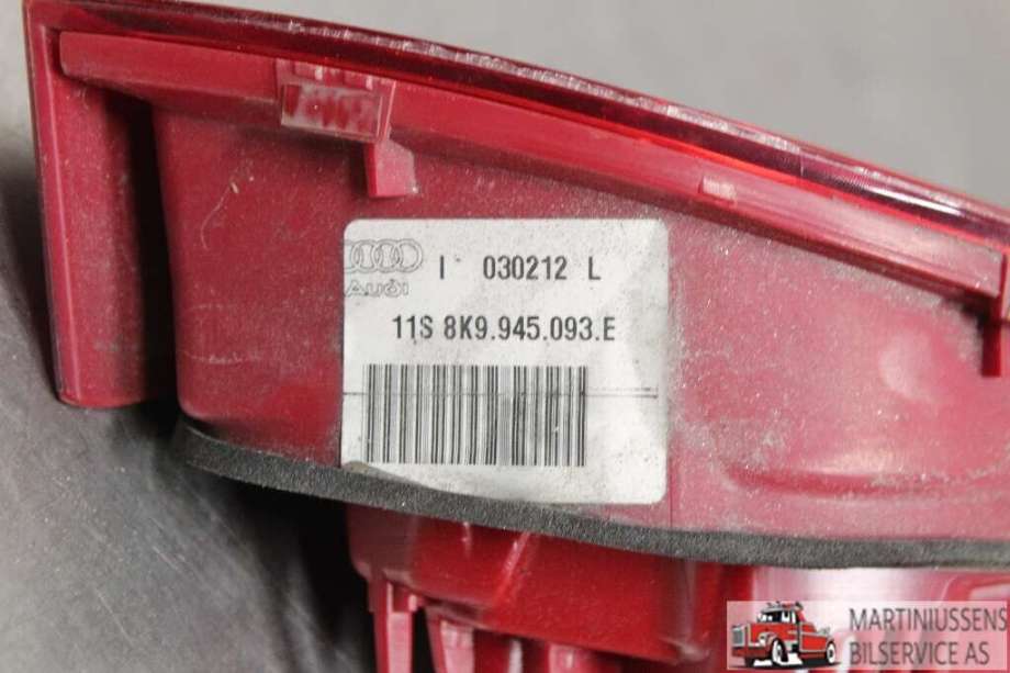 Baklykt venstre indre til Audi A4 2007-2014 (Type IV) (B8) (B8) (AUDI||11S 8K9.945.093.E)