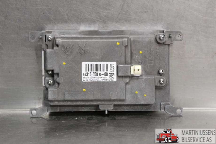 Multimedia display (MCU - Media Controller Unit) til Peugeot Expert 2016-->> (Type III)  (PEUGEOT||98 316 658 80-00)