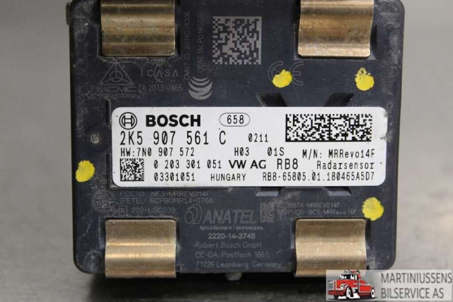 Sensor radar til VW Caddy 2015-2020 (Type III, Fase 3)  (VOLKSWAGEN||2K5 907 561 C)