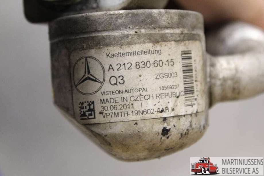 Aircondition rør til Mercedes E-Klasse 2009-2013 (Fase 1) (W212) (W212) (MERCEDES||A 212 830 60 15)