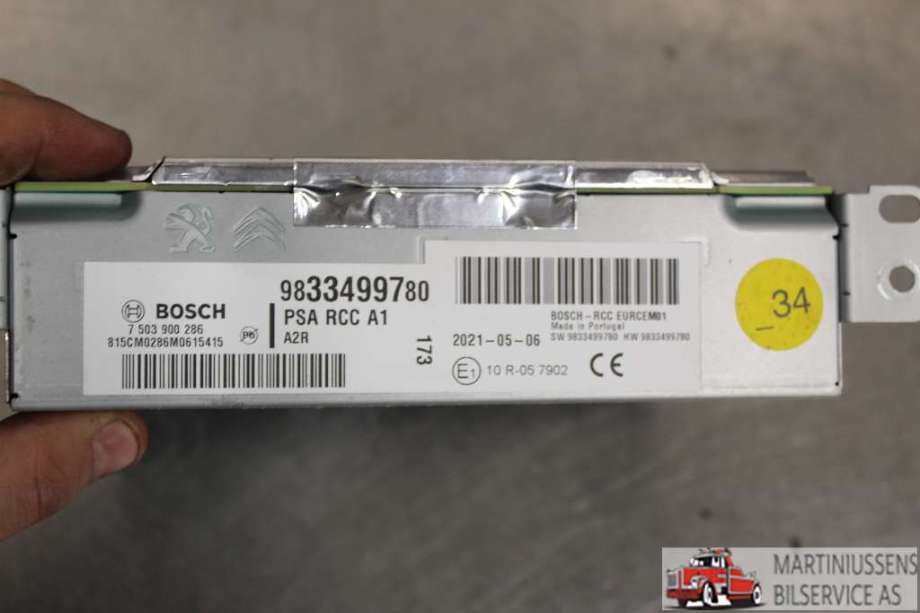 Bilstereo til Peugeot 2008 2019-->> (Type II)  (PEUGEOT||9833499780)