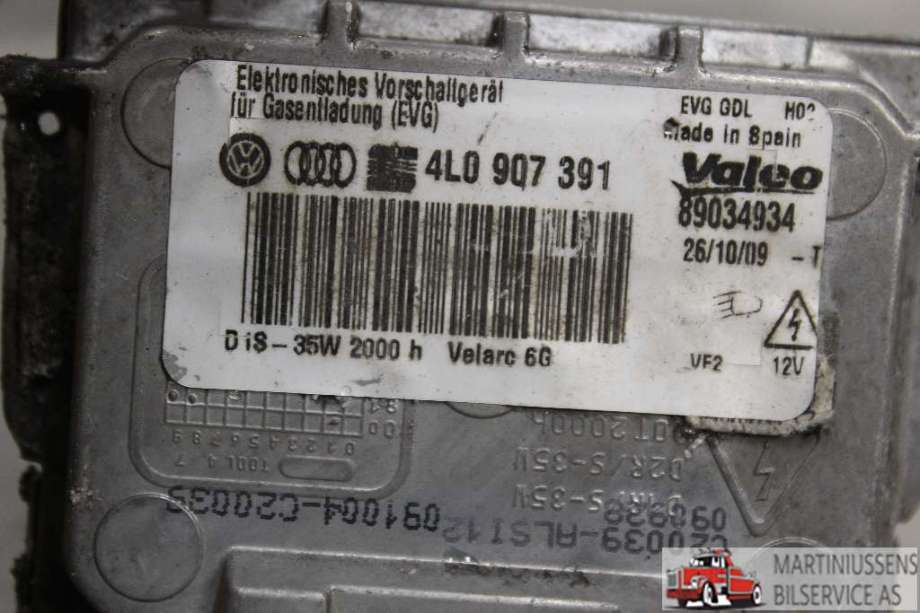 Styreenhet xenon/ballast til VW Passat 2005-2010 (B6) (B6) (VOLKSWAGEN||4L0 907 391)