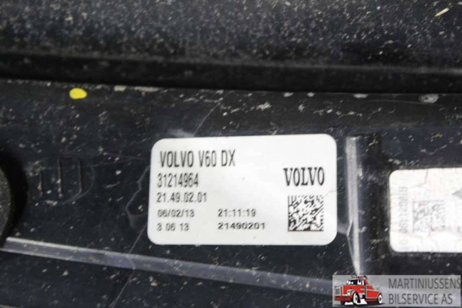 Baklykt høyre til Volvo V60 2010-2013 (Type I, Fase 1)  (VOLVO||31214964)