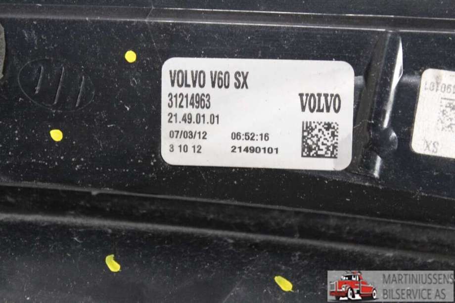 Baklykt venstre til Volvo V60 2010-2013 (Type I, Fase 1)  (VOLVO||31214963)