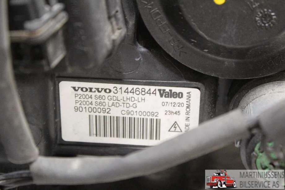 Frontlykt venstre xenon til Volvo S60 2005-2010 (Type I, Fase 2)  (VOLVO||31446844)