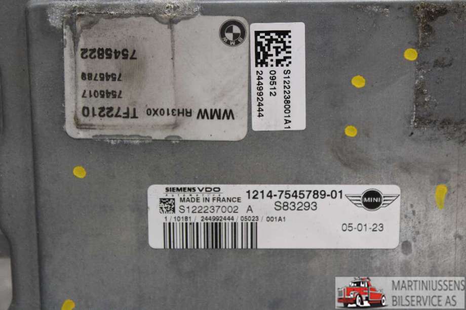 Styreenhet motor til Mini One/Cooper 2001-2007 (R50-53) (R50-53) (MINI||1214-7545789-01)