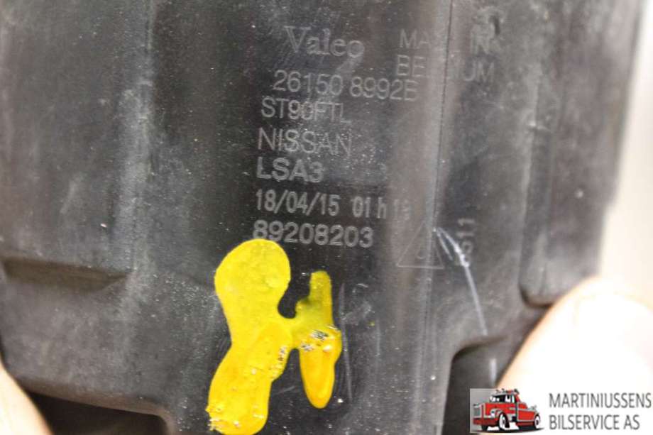 Tåkelykt høyre foran til Nissan Qashqai 2014-2021 (Type II)  (NISSAN||89208203)