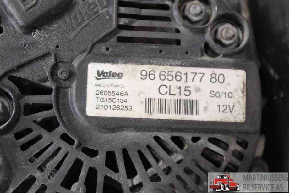 Dynamo til Peugeot Partner 2008-2015 (Type II, Fase 1)  (PEUGEOT||96 656177 80)