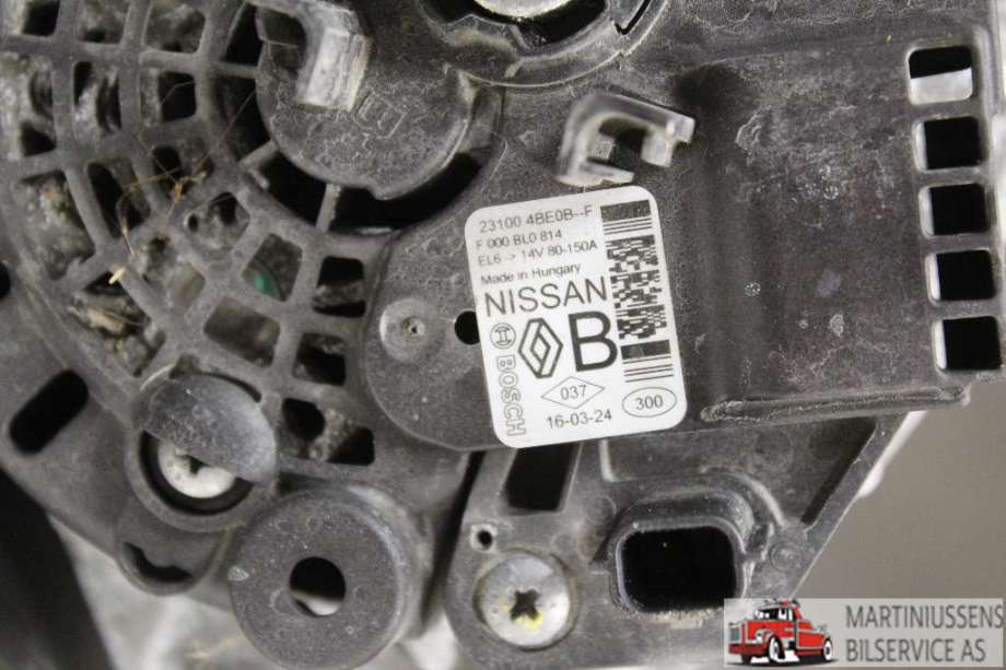 Dynamo til Nissan Qashqai 2014-2021 (Type II)  (NISSAN||23100 4BE0B--F)