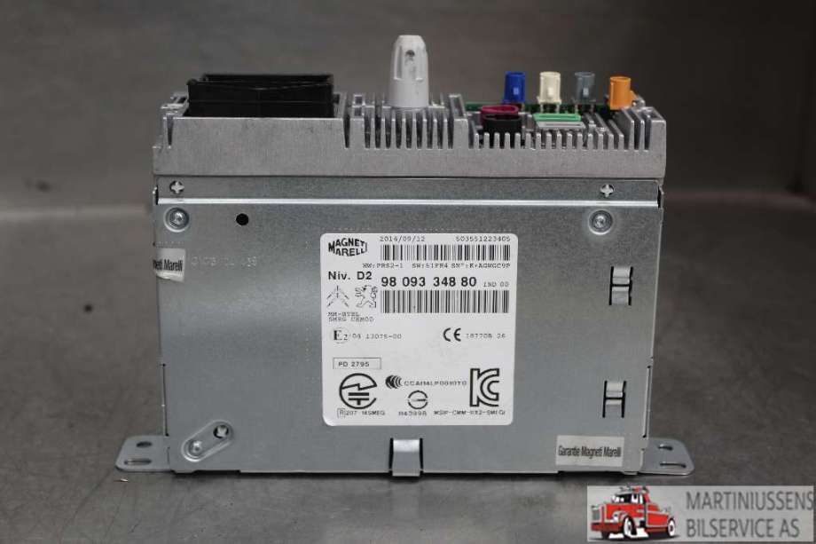 Bilstereo til Citroën C4, Picasso 2013-2018 (Type II)  (CITROEN||98 093 348 80)