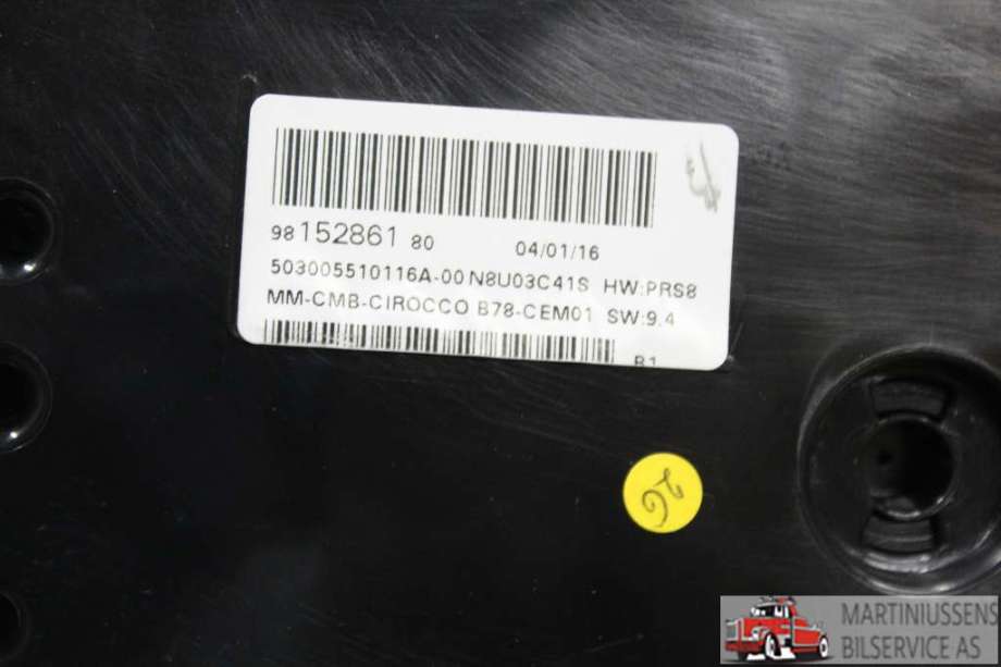 Speedometer til Citroën C4, Picasso 2013-2018 (Type II)  (CITROEN||9815286180)