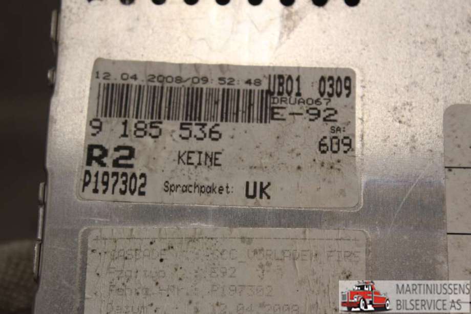 Bilstereo til BMW 3-Serie 2005-2011 (E90/E91/E92/E93) (E90/E91/E92/E93) (BMW||6583 9185536-01)