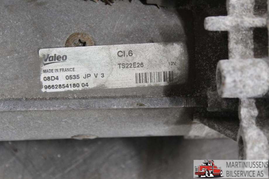 Starter diesel til Peugeot Partner 2008-2015 (Type II, Fase 1)  (PEUGEOT||9662854180 04)