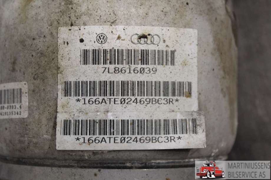 Fjær foran nivå luftpute/belg til Audi Q7 2006-2010 (Type I, Fase 1)  (AUDI||7L8 616 039)