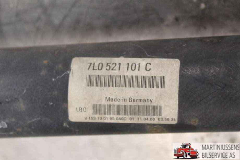 Mellomaksel fremre til Audi Q7 2006-2010 (Type I, Fase 1)  (AUDI||7L0 521 101 C)