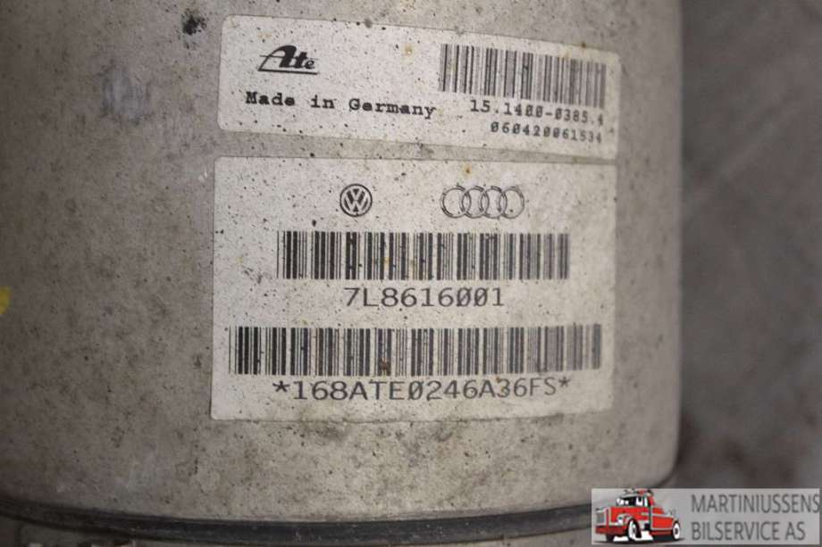 Fjær foran nivå luftpute/belg til Audi Q7 2006-2010 (Type I, Fase 1)  (AUDI||7L8 616 001)