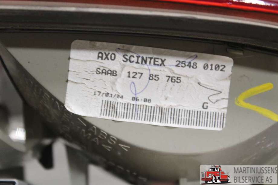 Baklykt venstre indre til Saab 9-3 2003-2007 (Type II, Fase 1)  (SAAB||127 85 765)