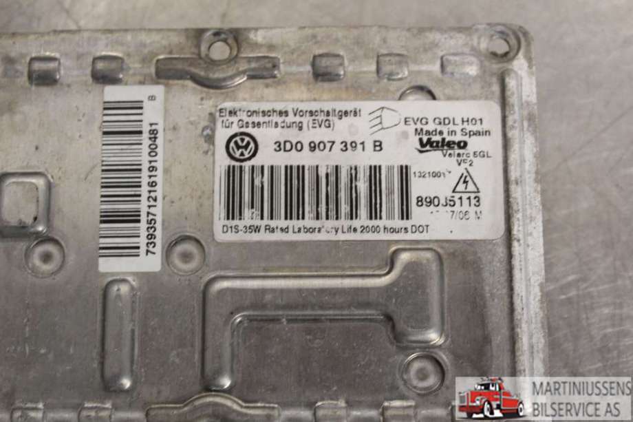 Styreenhet xenon/ballast til VW Passat 2005-2010 (B6) (B6) (VOLKSWAGEN||3D0 907 391 B)