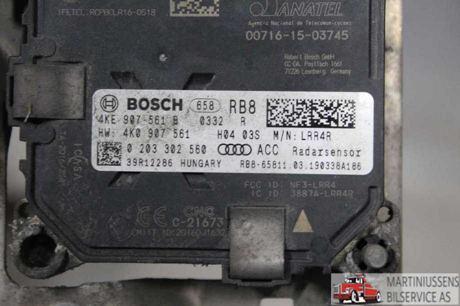 Sensor radar til Audi e-tron 2018-->>  (AUDI||4KE 907 561 B)