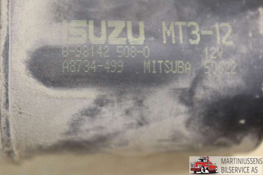 Viskermotor frontrute til Isuzu D-Max, 2012-2017 (Type II, Fase 1)  (ISUZU|)