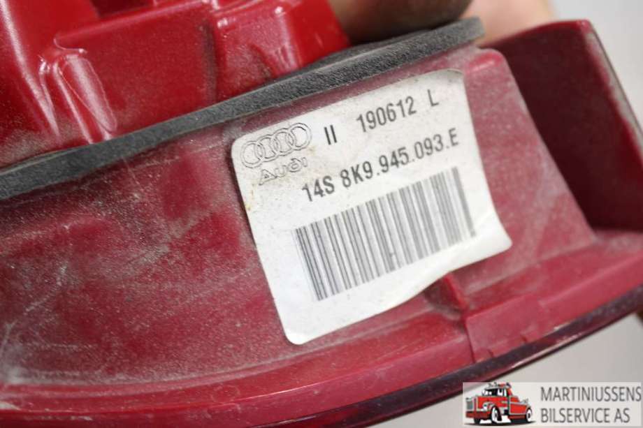 Baklykt venstre indre til Audi A4 2007-2014 (Type IV) (B8) (B8) (AUDI||14S 8K9.945.093.E)