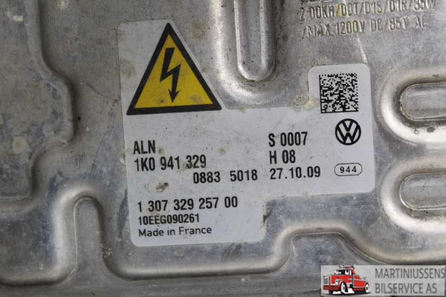 Styreenhet xenon/ballast til Škoda Yeti 2009-2013 (Fase 1)  (SKODA||1K0 941 329)