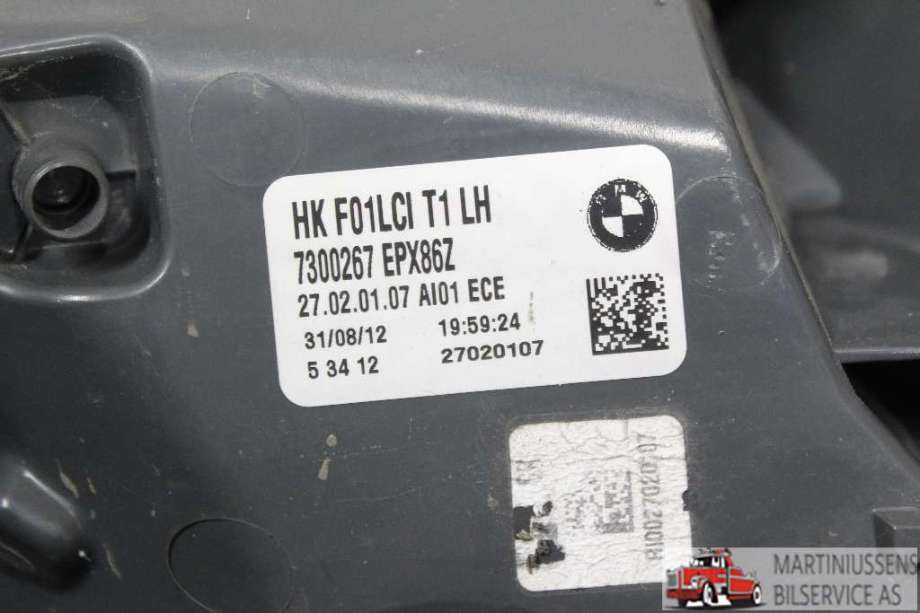 Baklykt venstre til BMW 7-Serie 2009-2015 (F01/F02/F03/F04) (F01/F02/F03/F04) (BMW||7300267 EPX86Z)