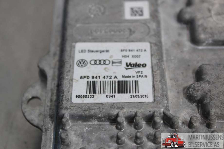 Styreenhet xenon/ballast til VW e-Golf 2014-2017 (Fase 1)  (VOLKSWAGEN||5F0 941 472 A)
