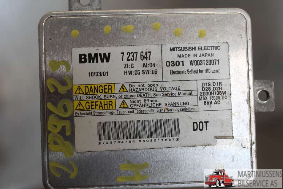 Styreenhet xenon/ballast til BMW 3-Serie 2005-2011 (E90/E91/E92/E93) (E90/E91/E92/E93) (BMW||7 237 647)