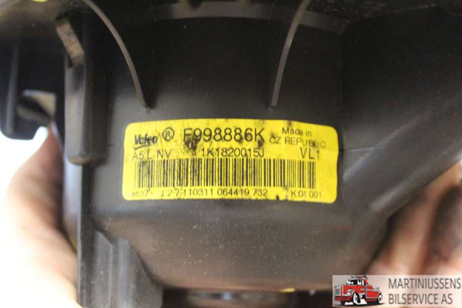 Varmeapparat motor til VW Touran 2010-2015 (Type I, Fase 3) (VOLKSWAGEN||1K1820015J)