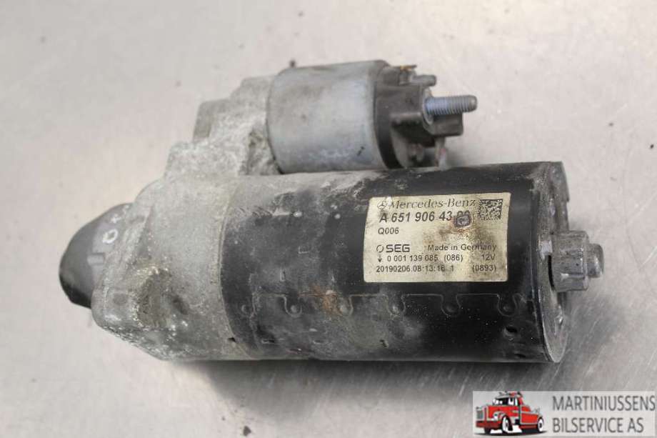 Starter diesel til Mercedes Sprinter 2018-->> (907/910) (907/910) (MERCEDES||A 651 906 43 00)