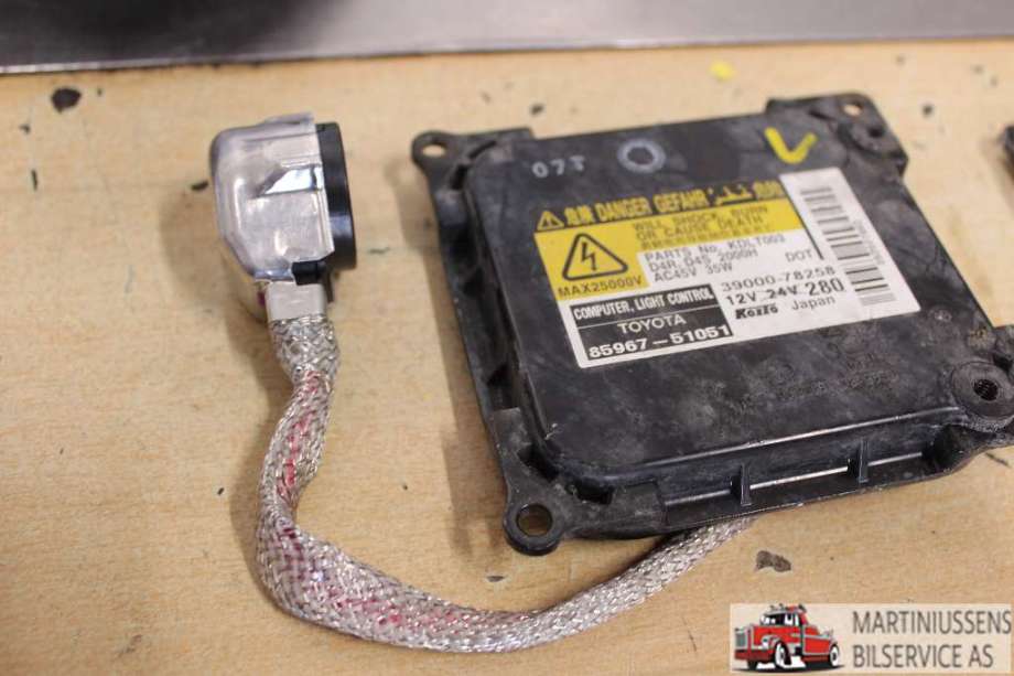 Styreenhet xenon/ballast til Toyota Avensis, 2009-2015 (Type III, Fase 1)  (TOYOTA|39000-78258)