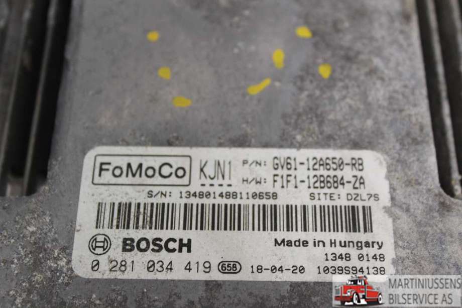 Styreenhet motor til Ford Transit Connect, 2018-->> Type II, Fase 2  (FORD|)