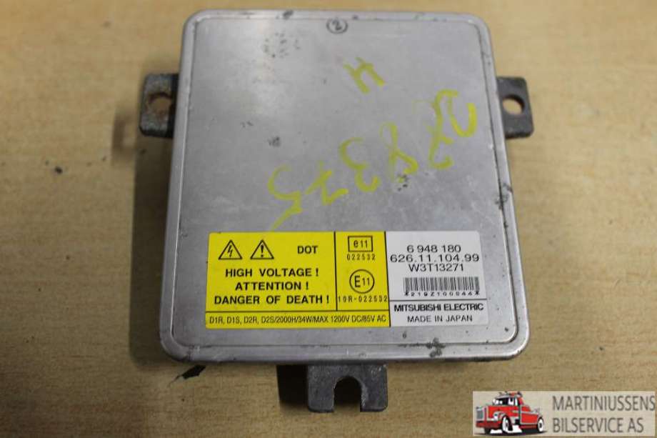 Styreenhet xenon/ballast til Volvo V70, 2007-2013 (Type III, Fase 1)  (VOLVO|6 948 180)