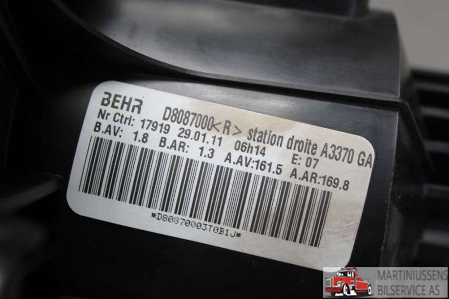 Varmeapparat motor til Opel Zafira B 2005-2011  (OPEL|BEHR||D8087000)