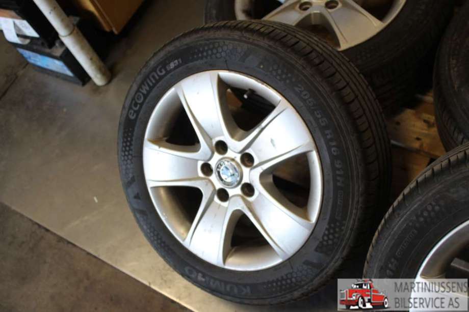 Felgsett aluminium til Škoda Octavia 2009-2013 (Type II, Fase 2)  (SKODA|5X112|6X16 ET50|)
